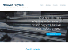 Tablet Screenshot of narayanpolypack.com